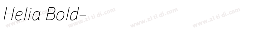 Helia Bold字体转换